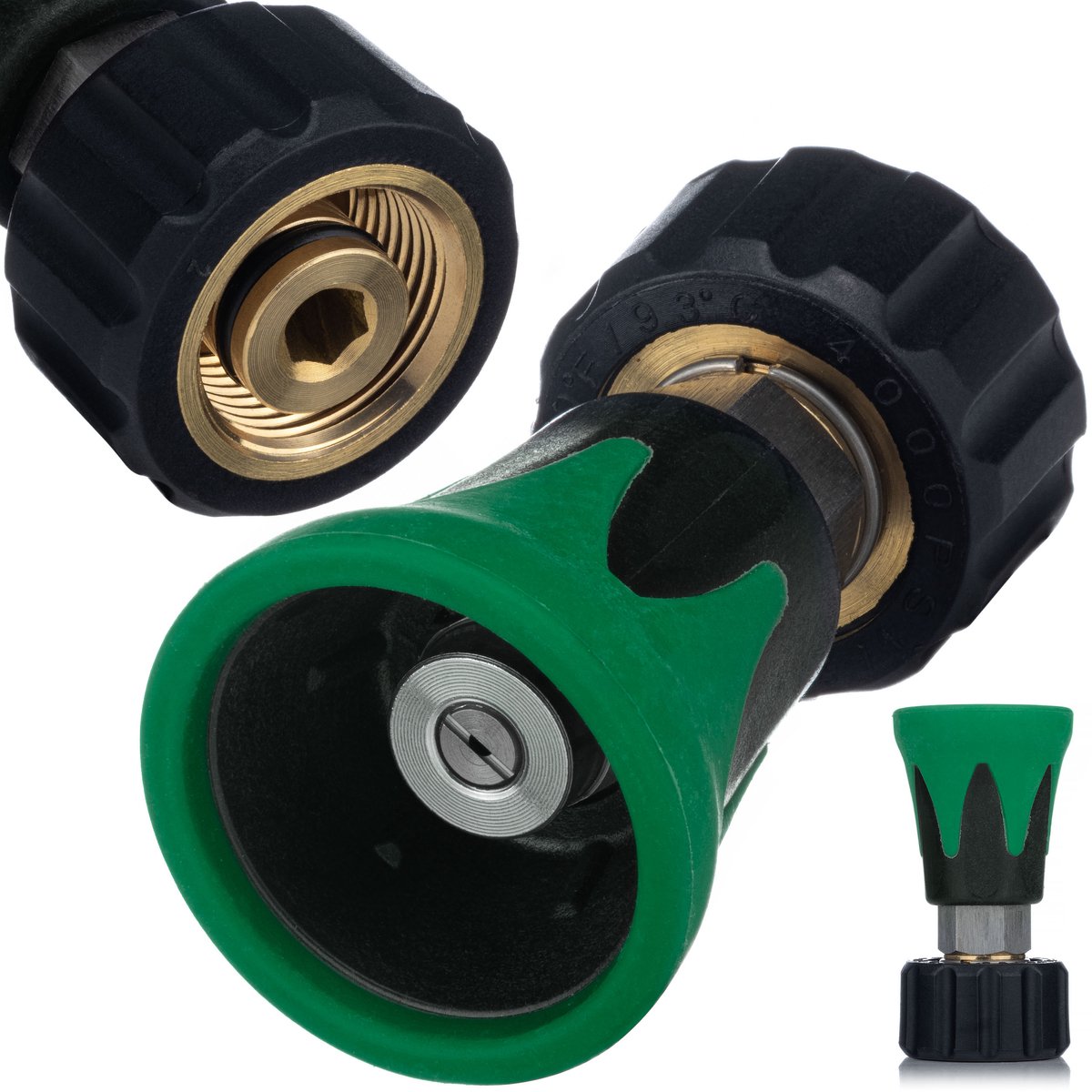 Rosfix Spuitmond Vervanging - Platte 25° - M22 4000 psi, RVS/Kunststof - Geschikt voor Kärcher