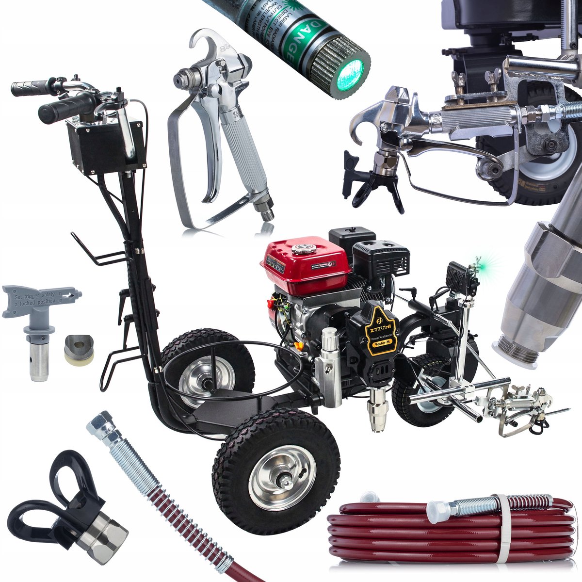 Zenthril Wegmarkeringsmachine PowerXcellence Vector m - Benzinemotor 7P