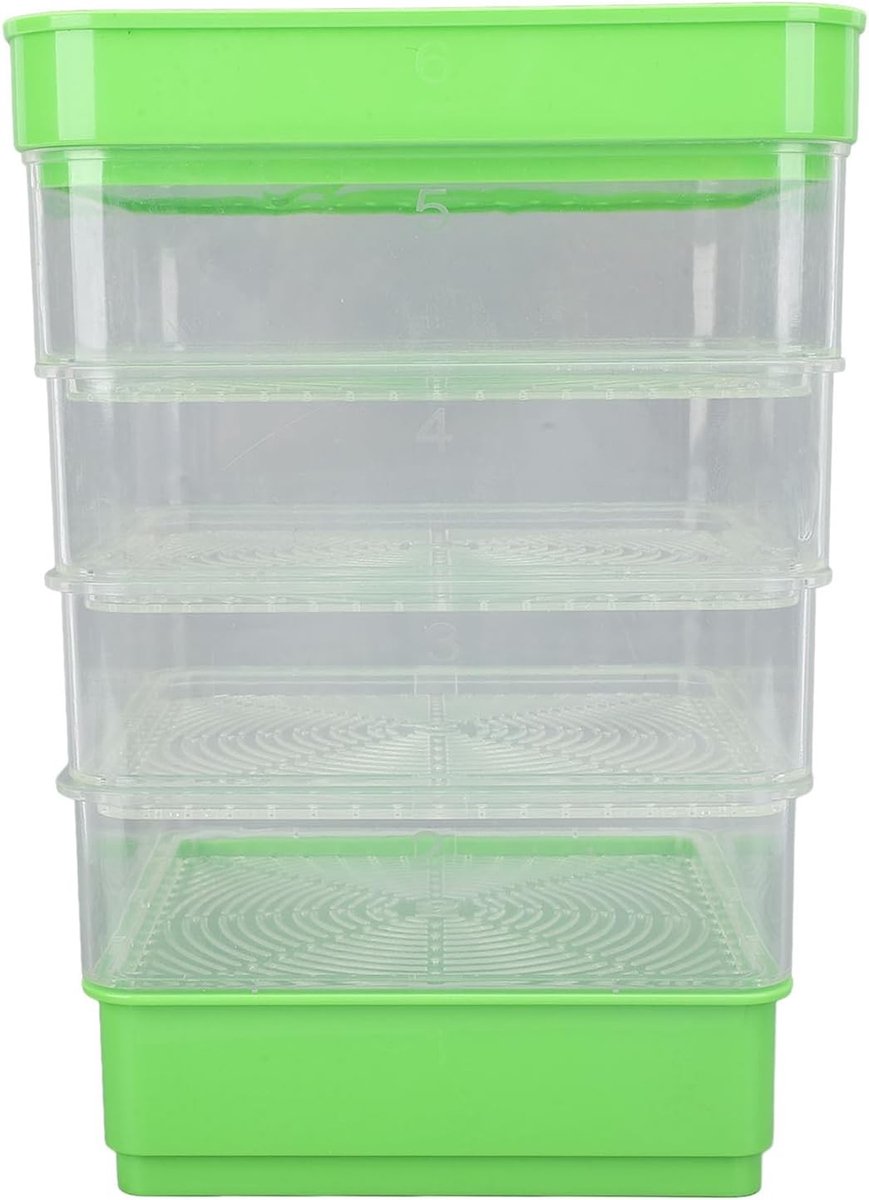 Kweekbak - Zonder zonnescherm - Duurzaam plastic - Stapelbaar ontwerp voor binnentuinieren