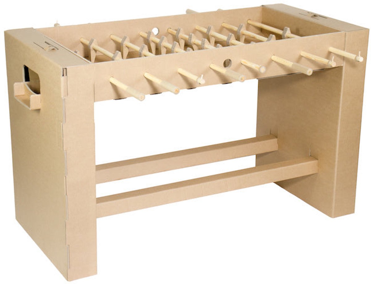 Kartonnen voetbaltafel