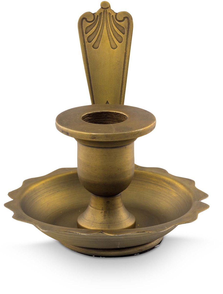 vtwonen - Kandelaar - Metaal - Goud - 17x10x8 cm