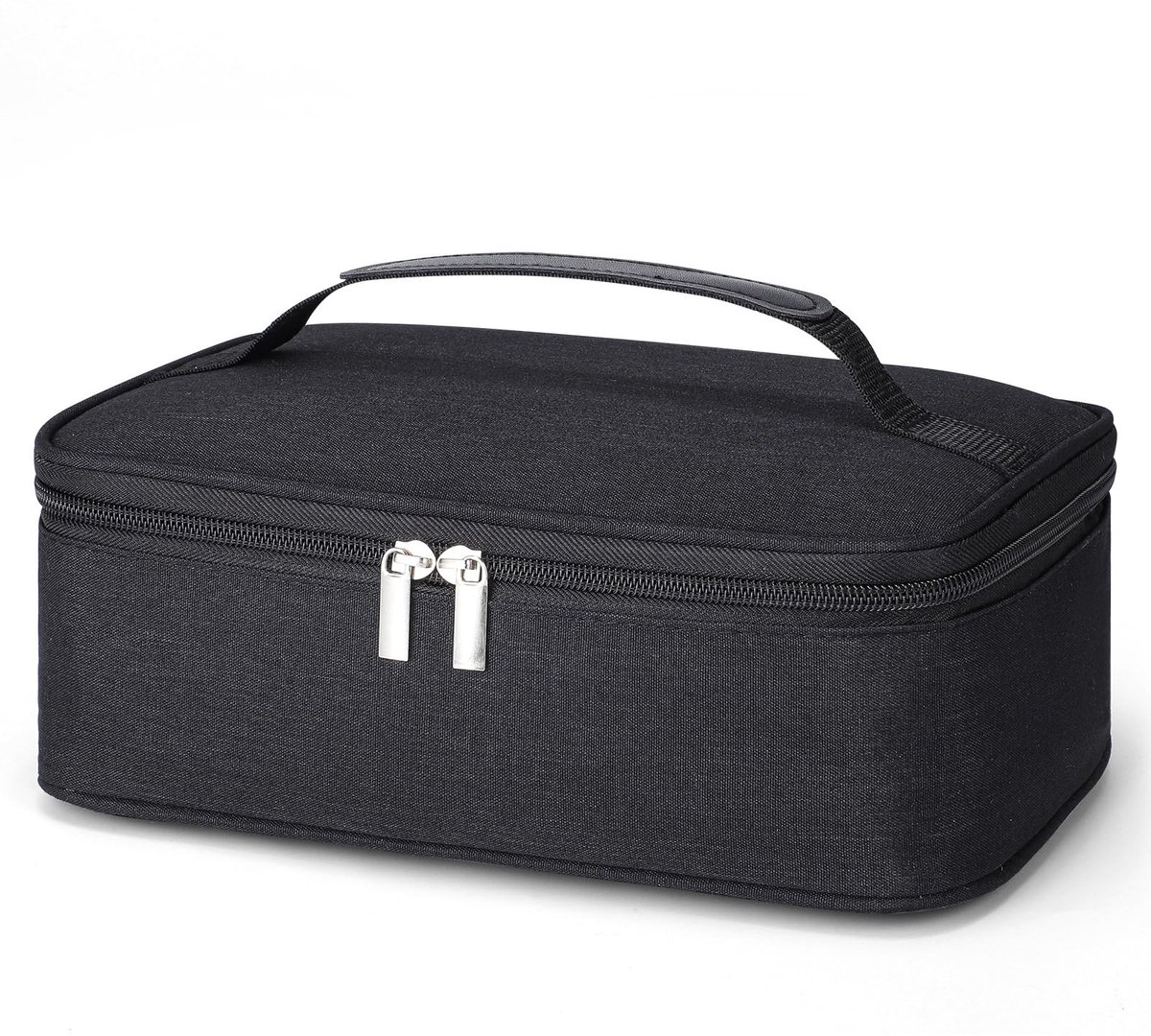 Dailygoods- Lunchtas Geïsoleerd 4L - Draagbare Koeltas - Herbruikbare Tas - Zwart - Oxfordstof - Opvouwbaar