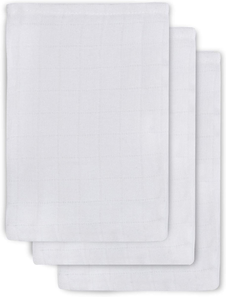 Washandjes Hydrofiel Basic - Wit - 3 Stuks