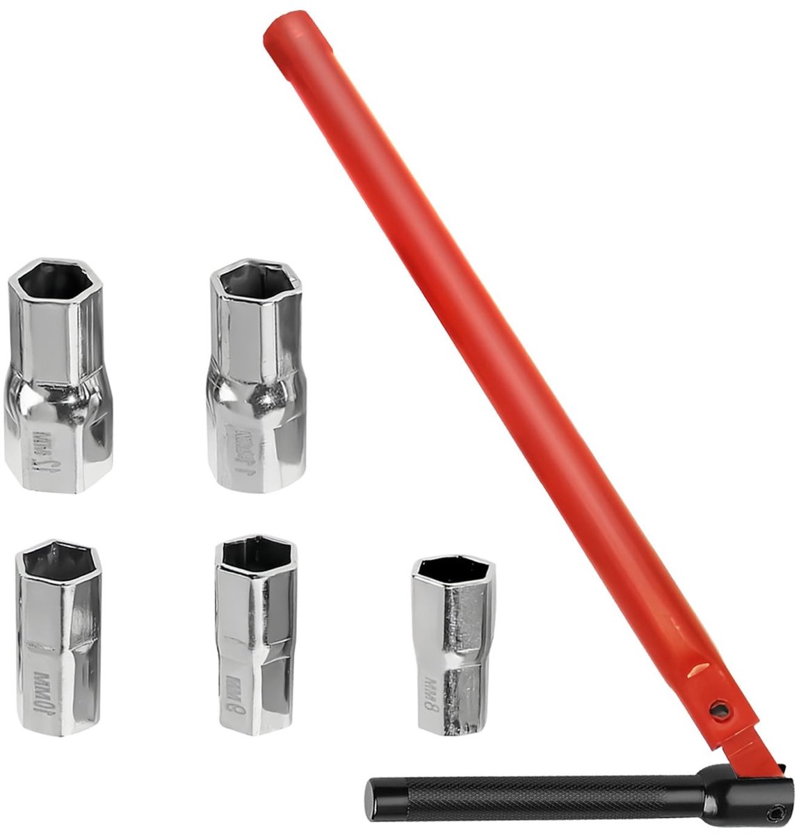 Dailygoods- Kraansleutels Set van 6 Stuks - Moersleutel - Dopsleutelset - Gereedschap voor Installatie - Lichtgewicht - Roestbestendig Staal