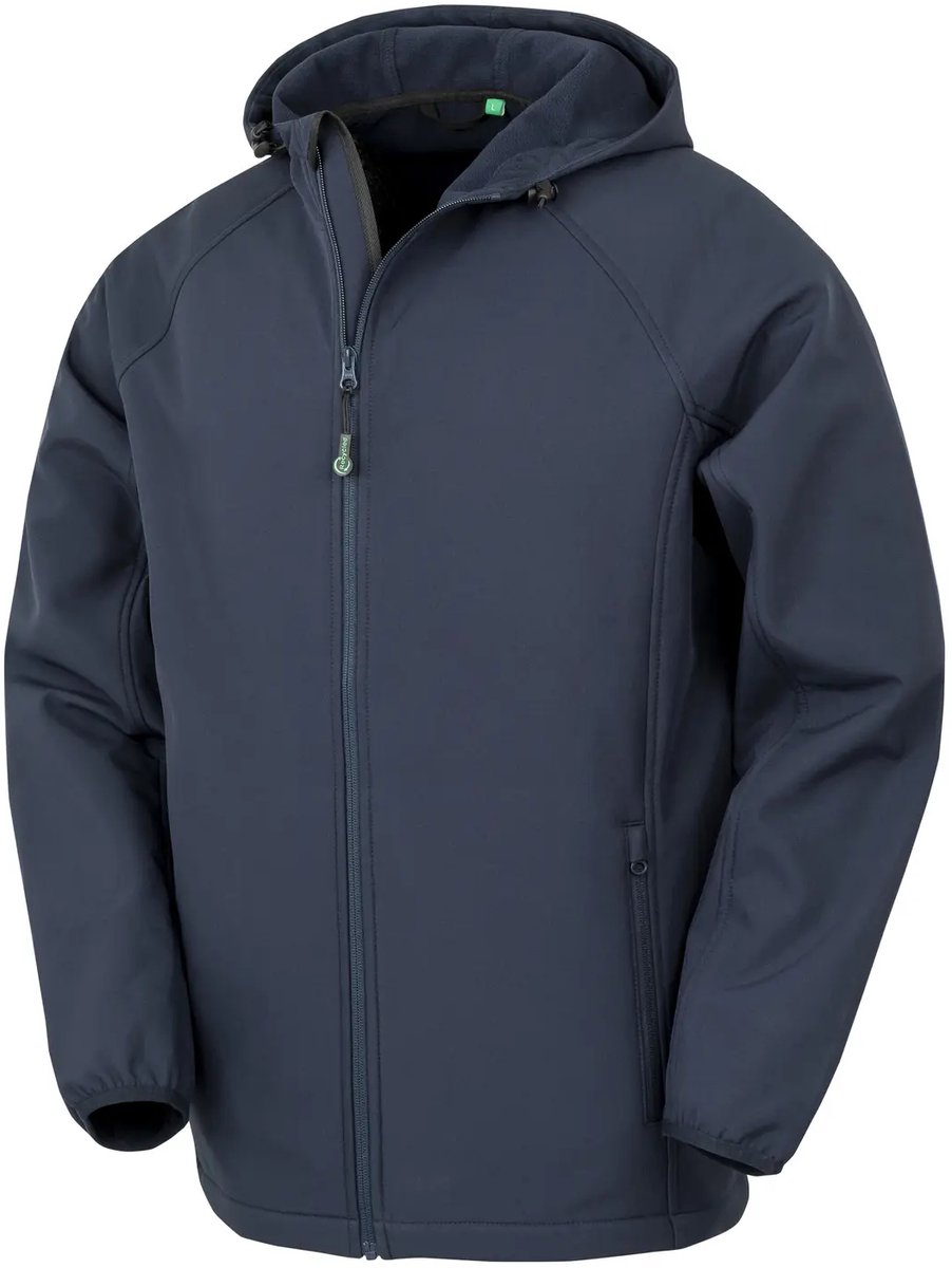 Waterproof Softshell Hoodie Te Bedrukken Result Blauw