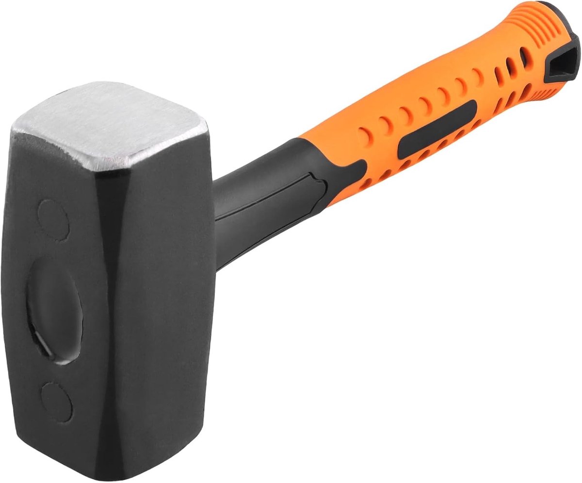 Klopper van 1.8kg met 2kg carbonstalen kop, ergonomisch handvat voor houtbewerking en klussen thuis