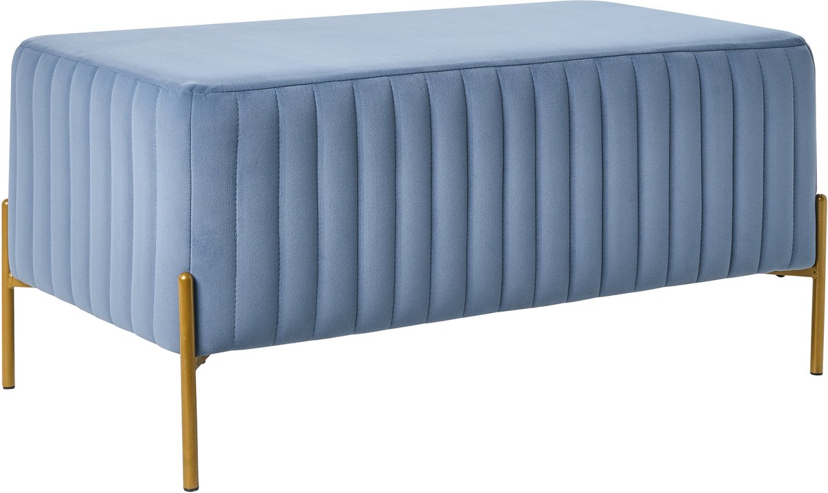 UTAH - Bankje - Blauw - Fluweel