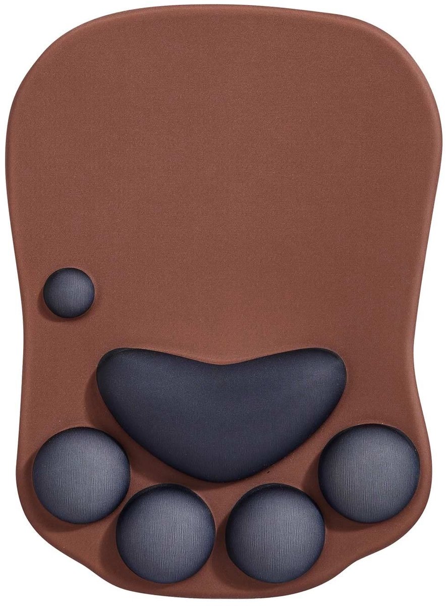Dailygoods- Muismat Ergonomisch met Polssteun - Muismat XXL - Muismat Gaming - Muismat Zwart - Muismat 270x200mm - Siliconen Onderkant - Computer Muismat