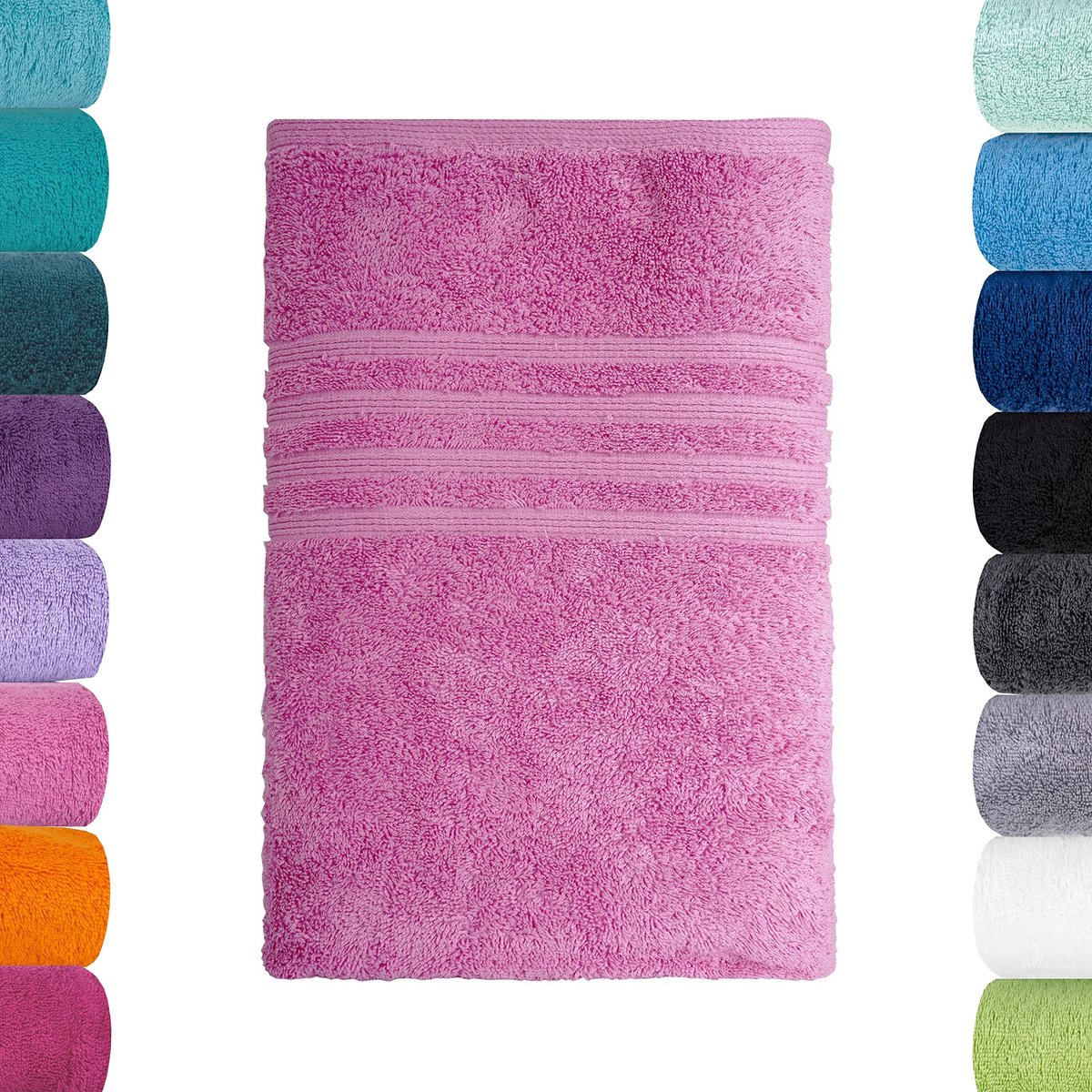Dailygoods- Badlaken 100 x 150 cm - 100% Biologisch Katoen - Zacht en Absorberend - Duurzaam - GOTS-gecertificeerd - Ideaal voor Thuis/Hotel/Spa - Handdoek