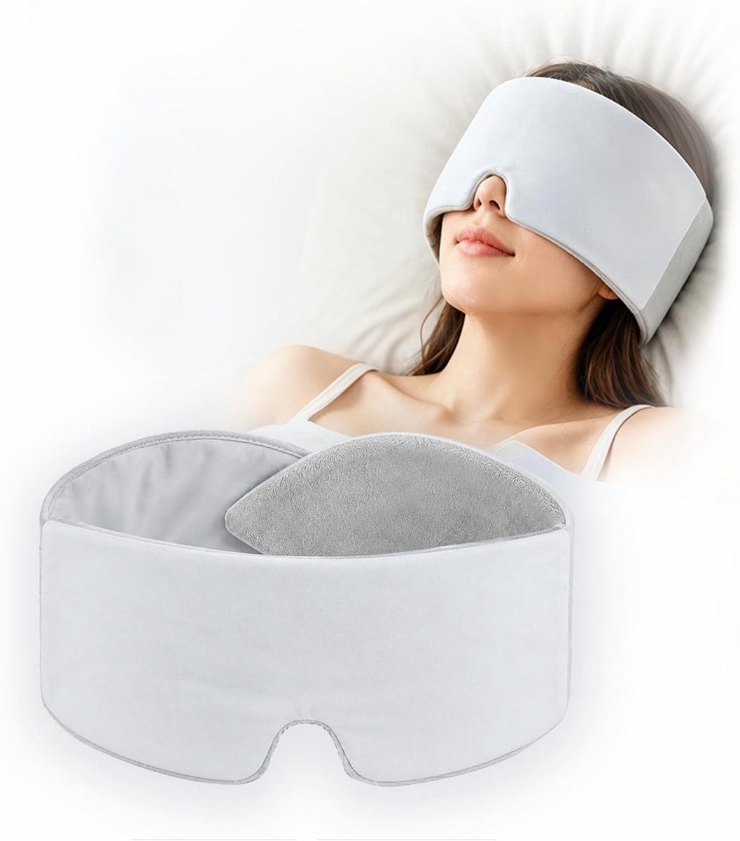 Thijox - Luxe Nachtmasker van Zijde en Katoen met Zwaartekrachtballen - Comfortabel en Stil Slaapmasker met Klittenbandsluiting en Ritssluiting - 72 x