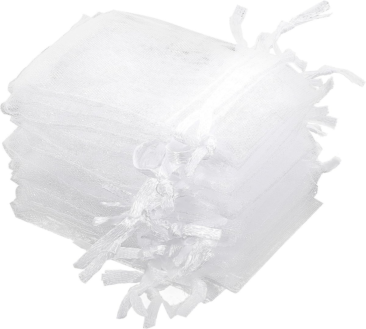 Dailygoods - 100 Stuks Organza Zakjes 2x3 voor Geschenken