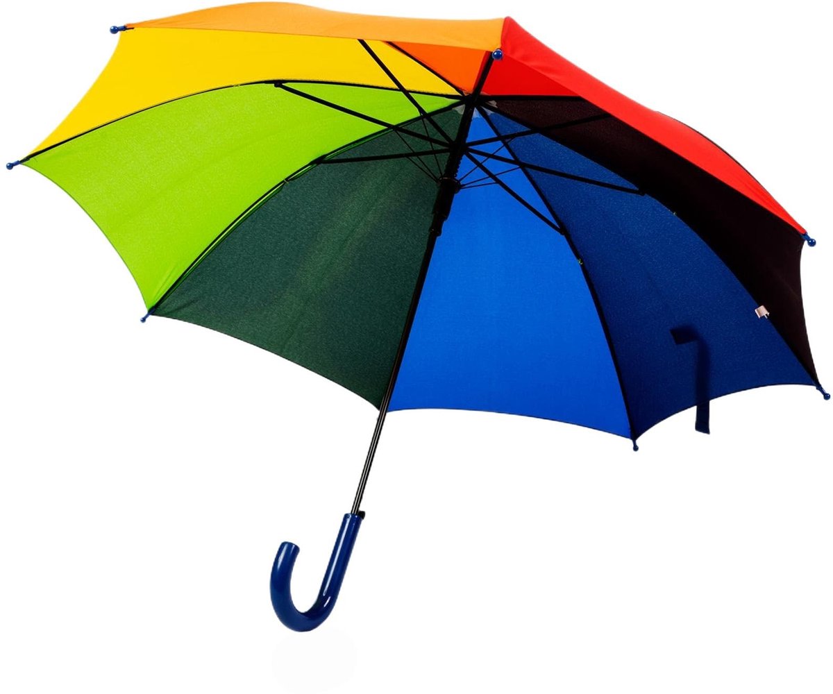 Dailygoods- Regenboog Paraplu - Sterk Glasvezelframe - Lichtgewicht Windbescherming - 8 Botten - Handvat - Modieus Ontwerp - Kinderen Paraplu