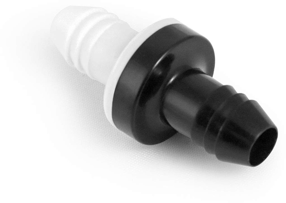Dailygoods- Terugslagklep 10 mm - 2 stuks - Hoogwaardig ABS - Zuur- en alkalibestendig - Siliconenrubbermembraan - Temperatuurbereik 20-50 °C - Ventiel