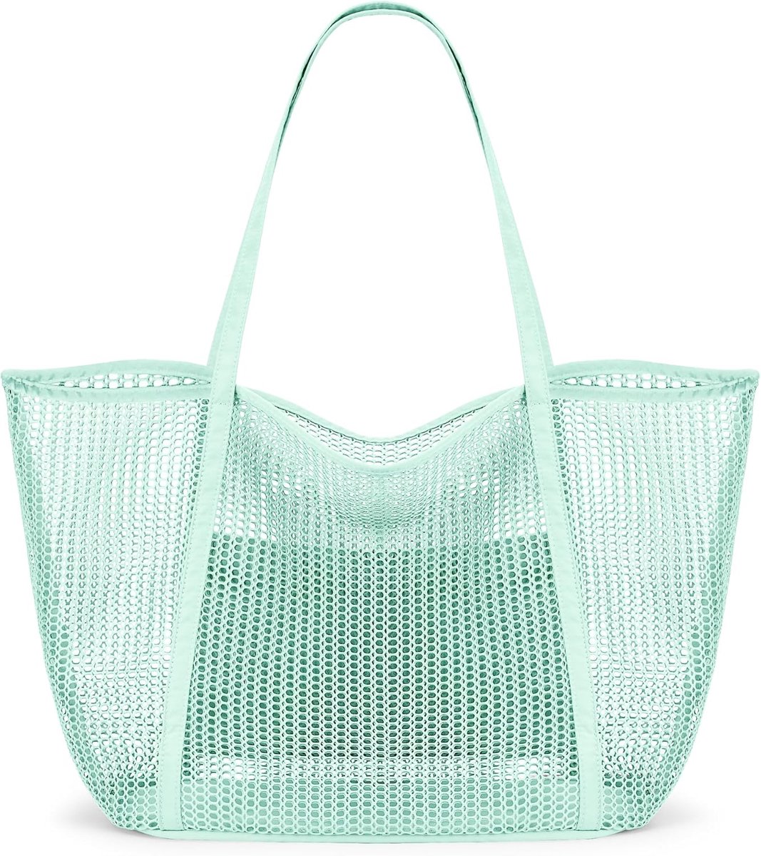 Strandtas max 27L - Mesh materiaal - Lichtgewicht en ademend - Perfect voor een dagje uit - SnelShoppen