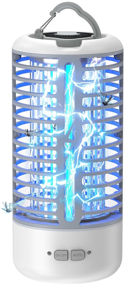Thijox - AnySun Raid Muggenlamp - LED Insectenbestrijding - Waterdicht - 3000V Elektrische Muggenlamp voor Binnen en Buiten - Ideaal voor Tuin, Terras