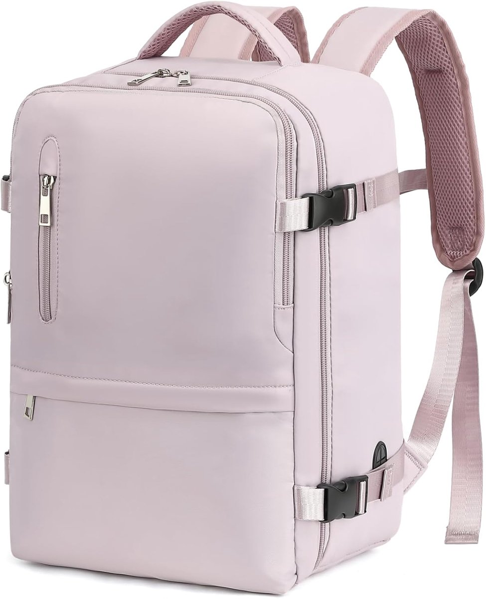 Thijox - VMIKIV Reisrugzak Handbagage Tas voor Ryanair 40x20x25 cm - Laptoprugzak met Borstriempje Uniseks - Perfect voor Vliegen, Weekendjes Weg, en