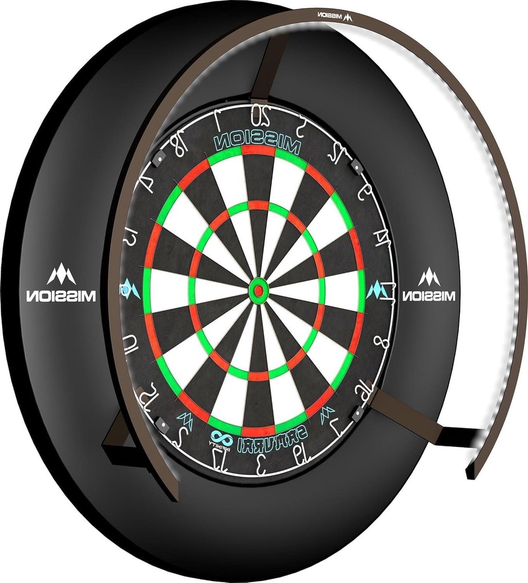 Dartbord Verlichting - Ringlamp - Schaduwloos Spelen - 270 Graden Licht - 60 cm Diameter - Brons
