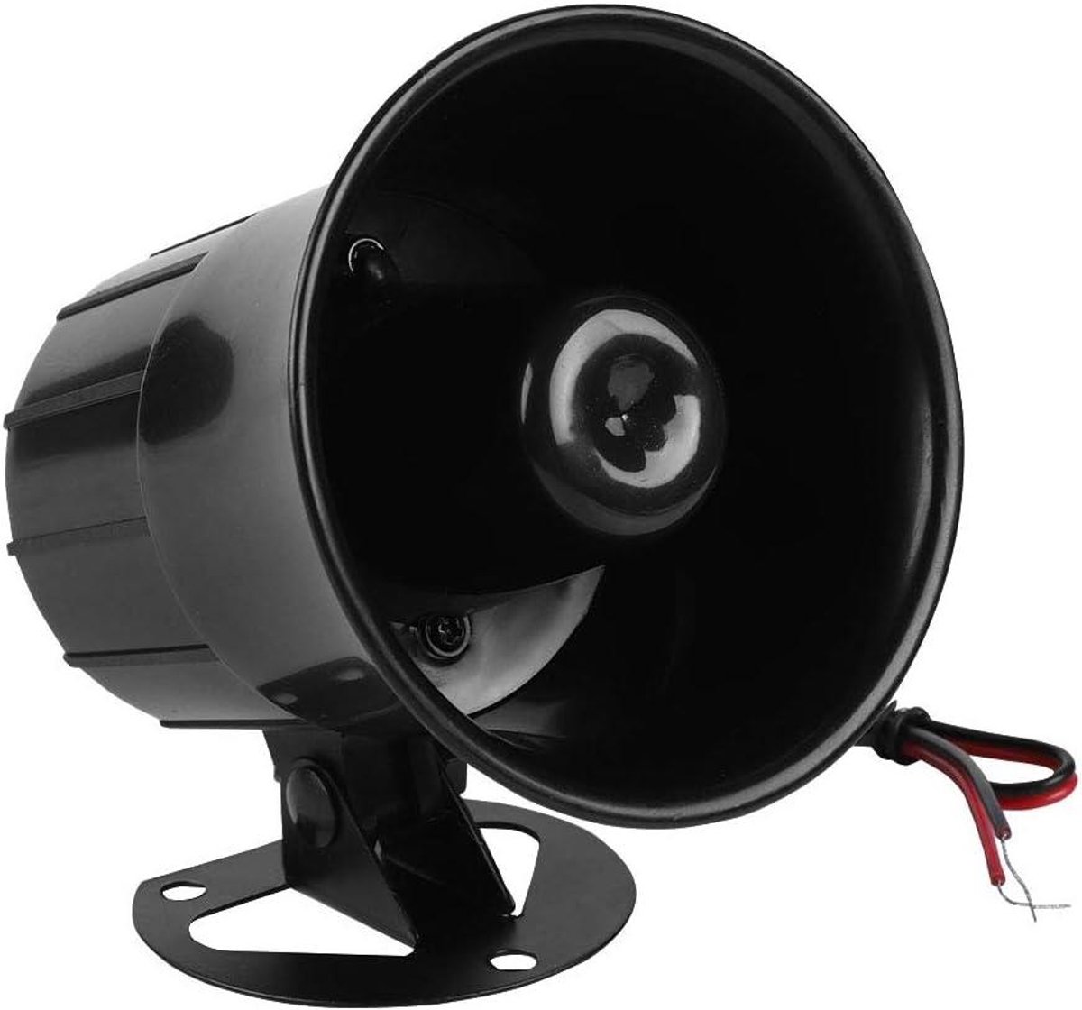 Alarm Sirene - Luidspreker Hoorn - Beveiliging Binnen Buiten - 110dB Geluid - 10.2 x 10.6 cm - Zwart