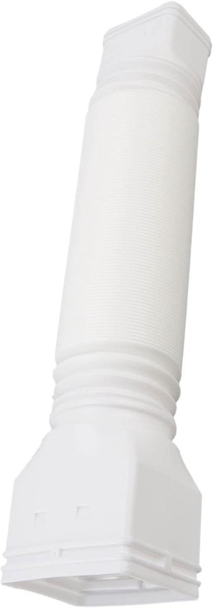 Verstelbare regenwaterafvoer verlenger voor tuin, retractable connector, waterafvoer oplossing en regenwaterbeheer (Wit)