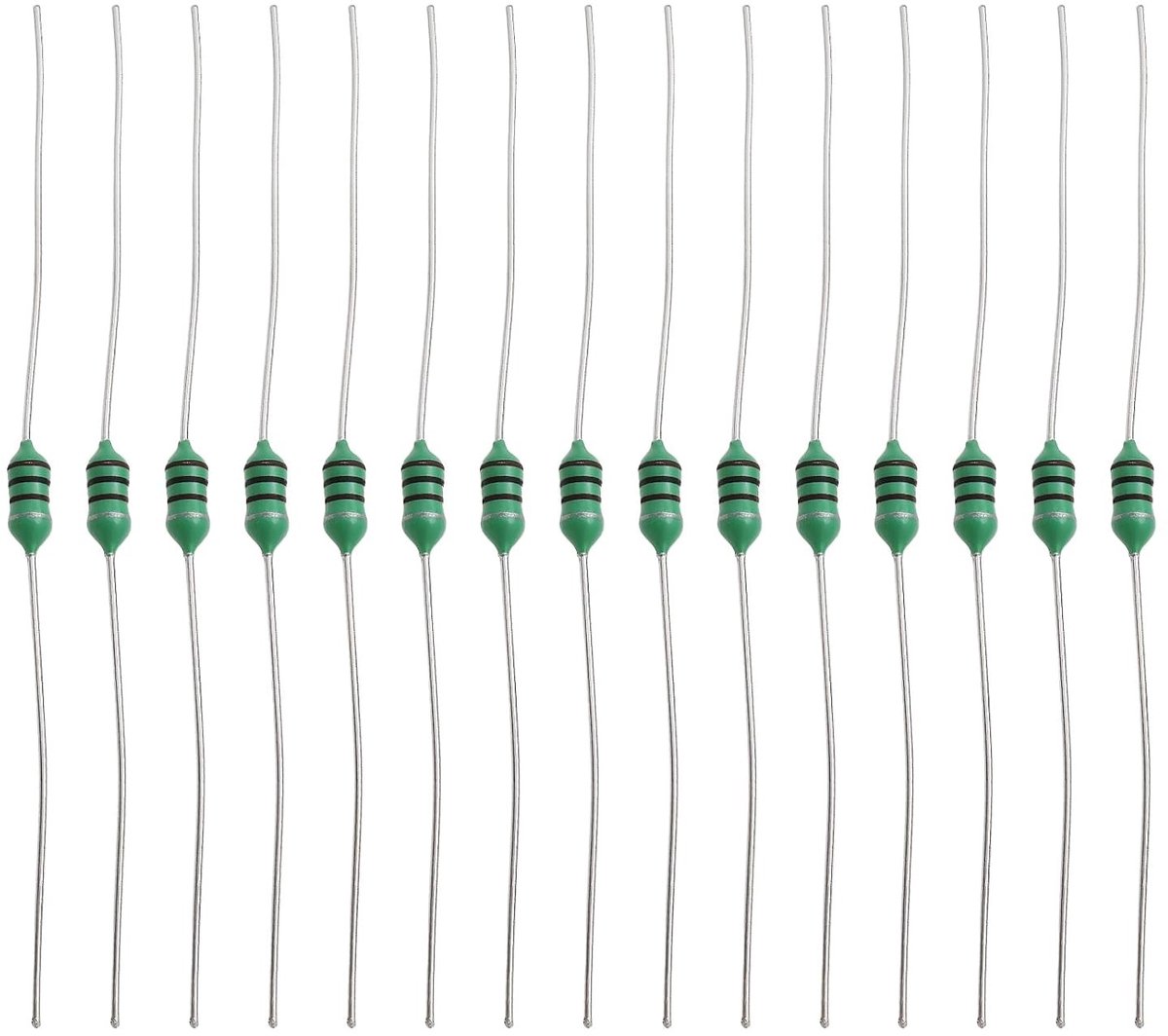 50 Stuks Kleur Ring Inductor 100uH 0.25W Axiale RF Spoel voor Auto Verlichting en Audio, 100V