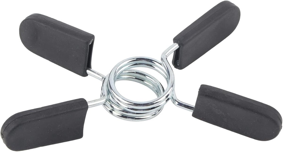 Set van 2 Veerklemmen voor Halterstangen - Dumbbell Lock Clips voor Veiligheid en Stabiliteit tijdens Yoga en Krachttraining