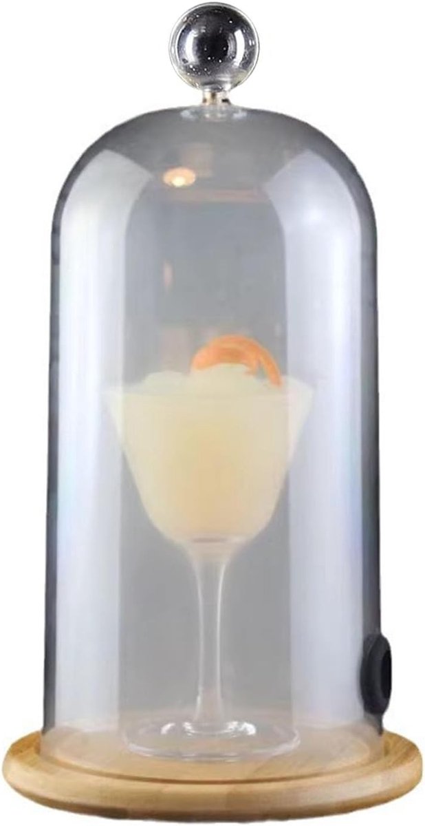 Rookcloche voor Voedsel en Dranken, Acryl Koepel voor Cocktails, Accessoire voor Keuken en BBQ, Ideaal voor Restaurants en Feestjes