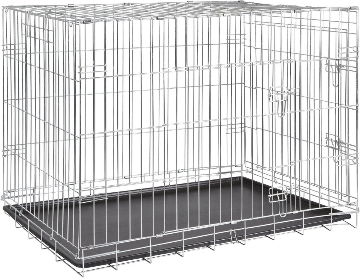 Transportbox Huisdier - Reiskennel Honden - Veilig Vervoer - Inklapbaar Design - 109 cm Lengte - Metaal