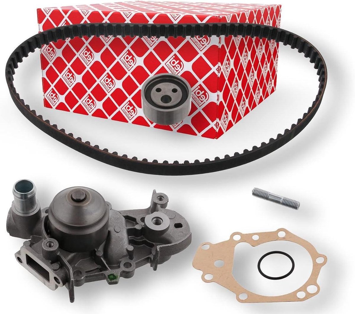 Distributieriemset - Reparatieset Motor - Auto Onderhoud - Met Waterpomp - 87 Tanden - N.v.t.