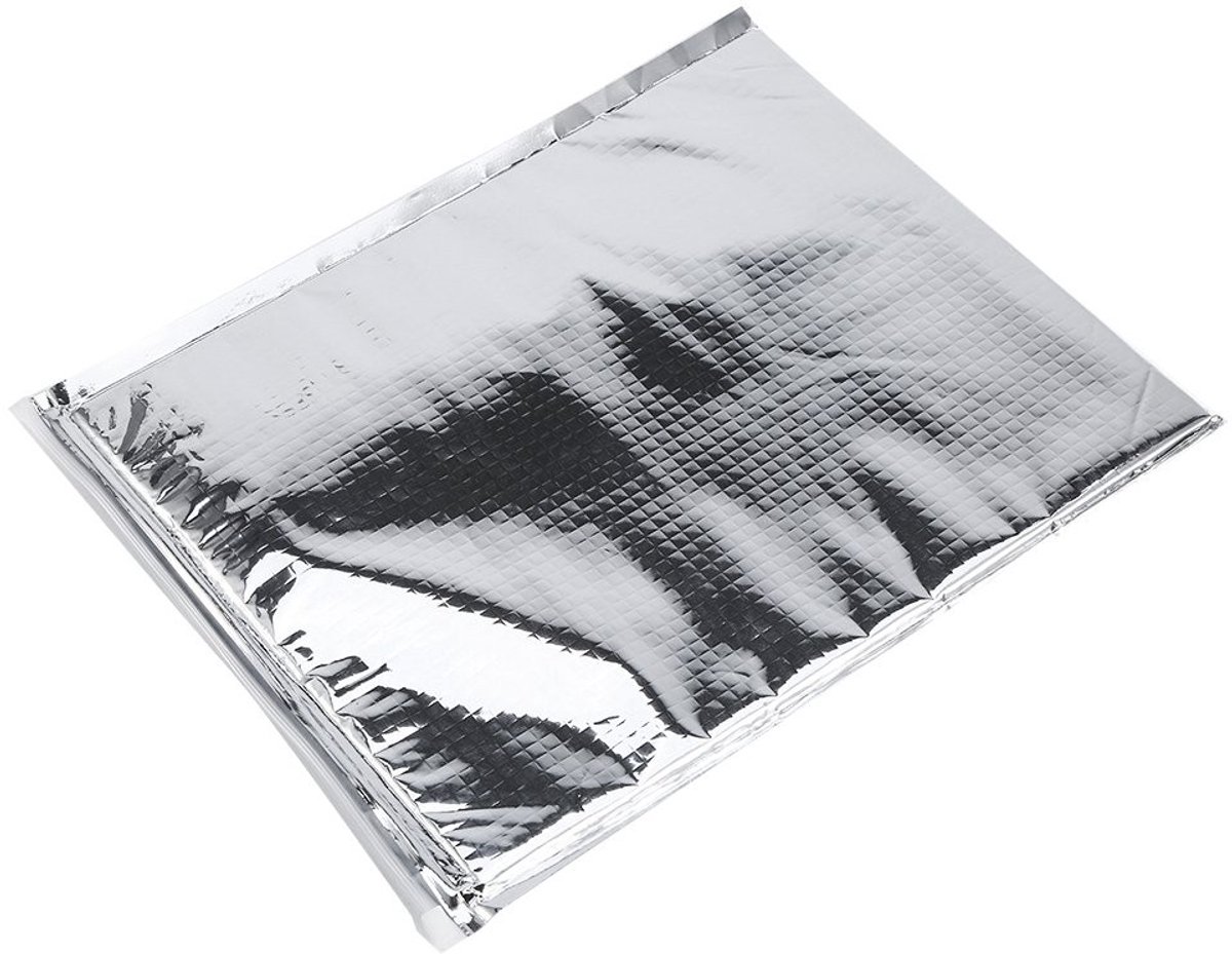 Inovra- Koeltas Geïsoleerd - Set van 5 Stuks - Aluminiumfolie - Ritsontwerp - Duurzaam - Warmte/koude Isolatie - Veilig en Multifunctioneel - Voedselopbergtas