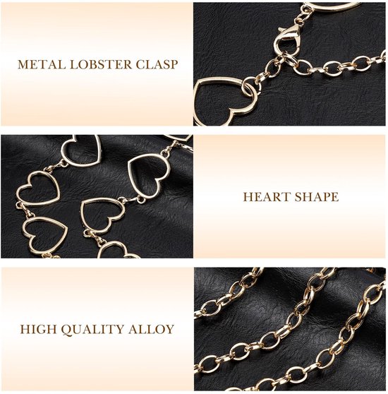 Dailygoods- Kettingriem Verstelbaar 130 cm - Metalen Tailleketting - Grote Maten - Dikke Riemketting - Buikketting - Geschikt voor Feesten - Heupketting — afbeelding 4