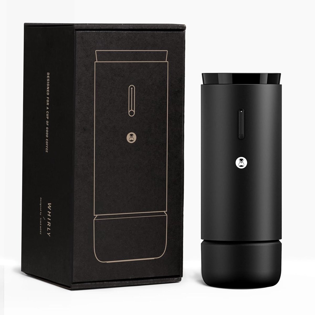 SnelShoppen - Draagbare Elektrische Koffiemolen met 30 Maalstanden, Innovatief Achthoekig Maalwerk voor Espresso, Pour-Over, Perskan en Moka Pot, Comp