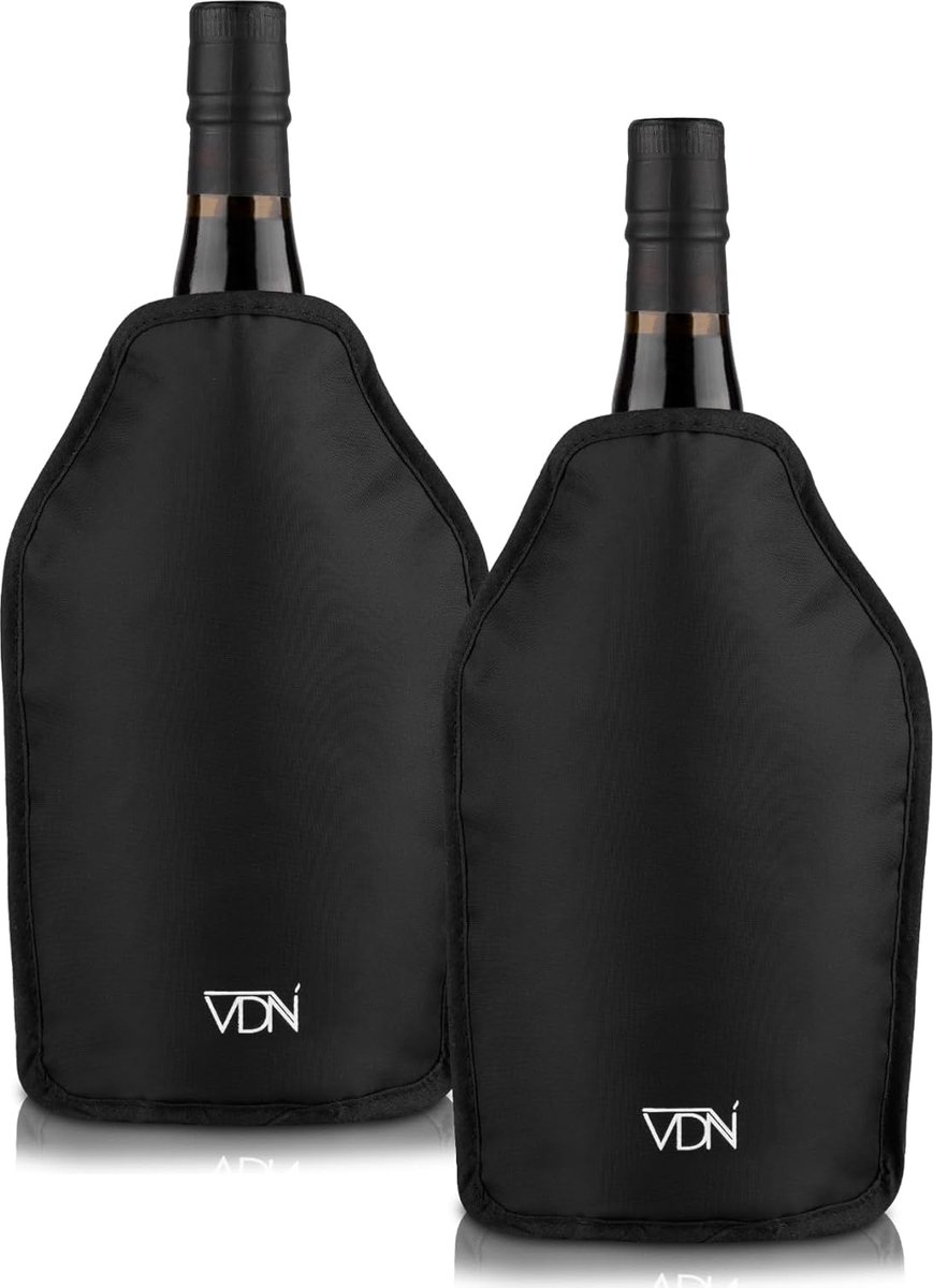Thijox - Wijnkoeler Set van 2 - Universele Flessenkoeler voor Wijn - Tot 3 Uur Koelen - Waterafstotend - Perfect voor Feest, Camping, Tuin en Keuken