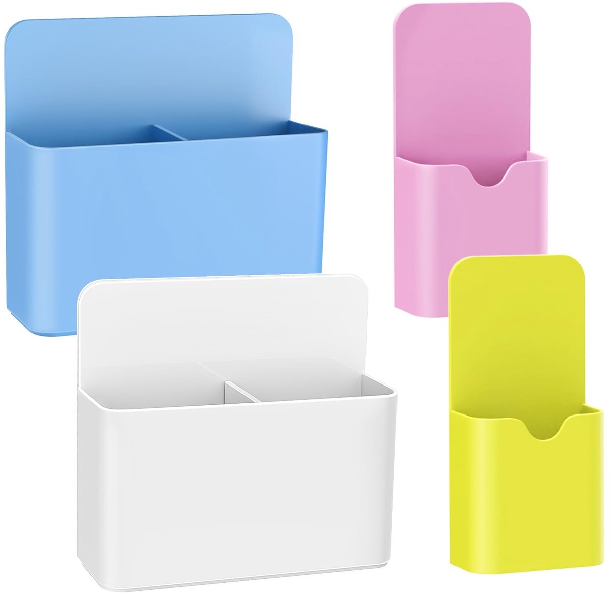 Dailygoods- Pennenhouder - Set van 4 magnetische houders - Duurzaam ABS-materiaal - Geschikt voor koelkast/whiteboard - Veilig en schokbestendig - Organisator voor pennen/scissors - Magnetische Organizer