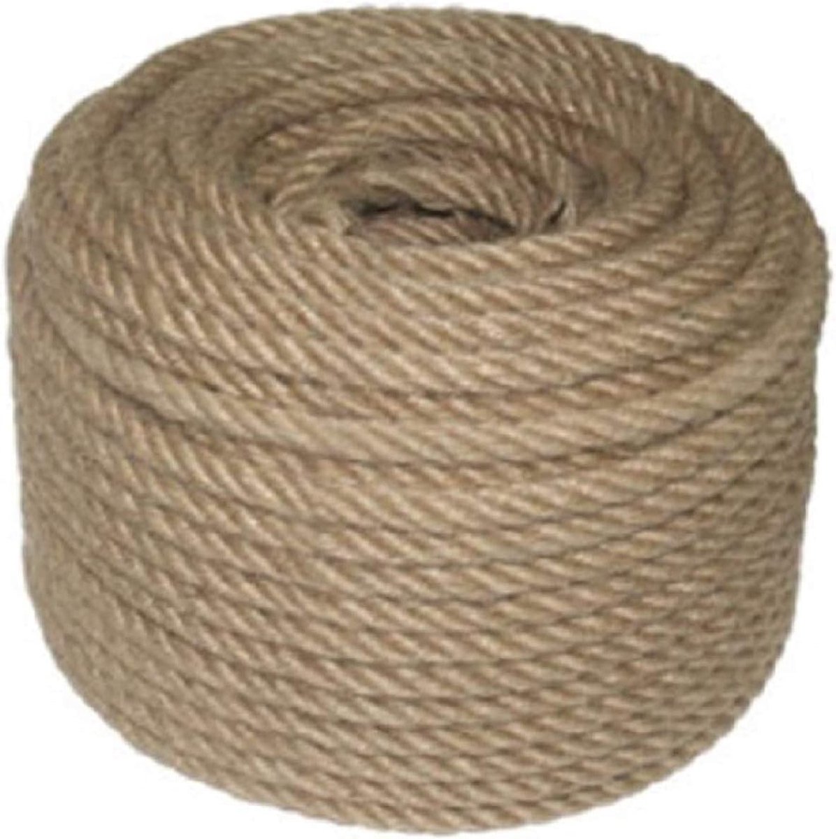 Thijox - Natuurlijk jute touw 8 mm dik, 50 m lang, biologisch afbreekbaar koord voor tuin, knutselen, decoratie, verpakking en feest