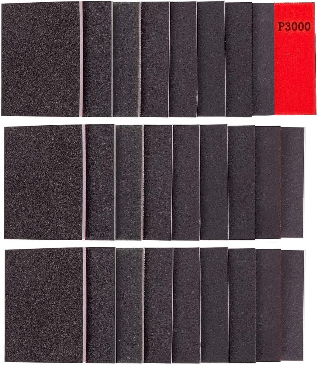 Thijox - Schuurspons Hout Rood Suède, Veelzijdige Schuurpad voor Keuken, Tuin en Klussen, Ideaal voor Dweilen en Schoonmaken, 2 Stuks