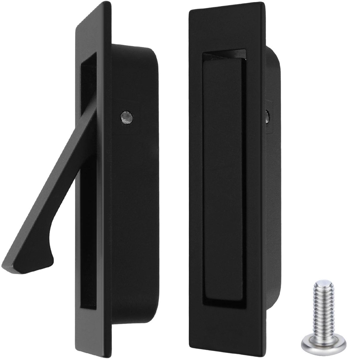 Dailygoods - Amaxiu Zakdeur trekhandvat, schuifdeurgrepen verzonken vinger pull inbouw deur pull pocket deur hardware zak deur rand trekt voor zak deur kast deur (A)