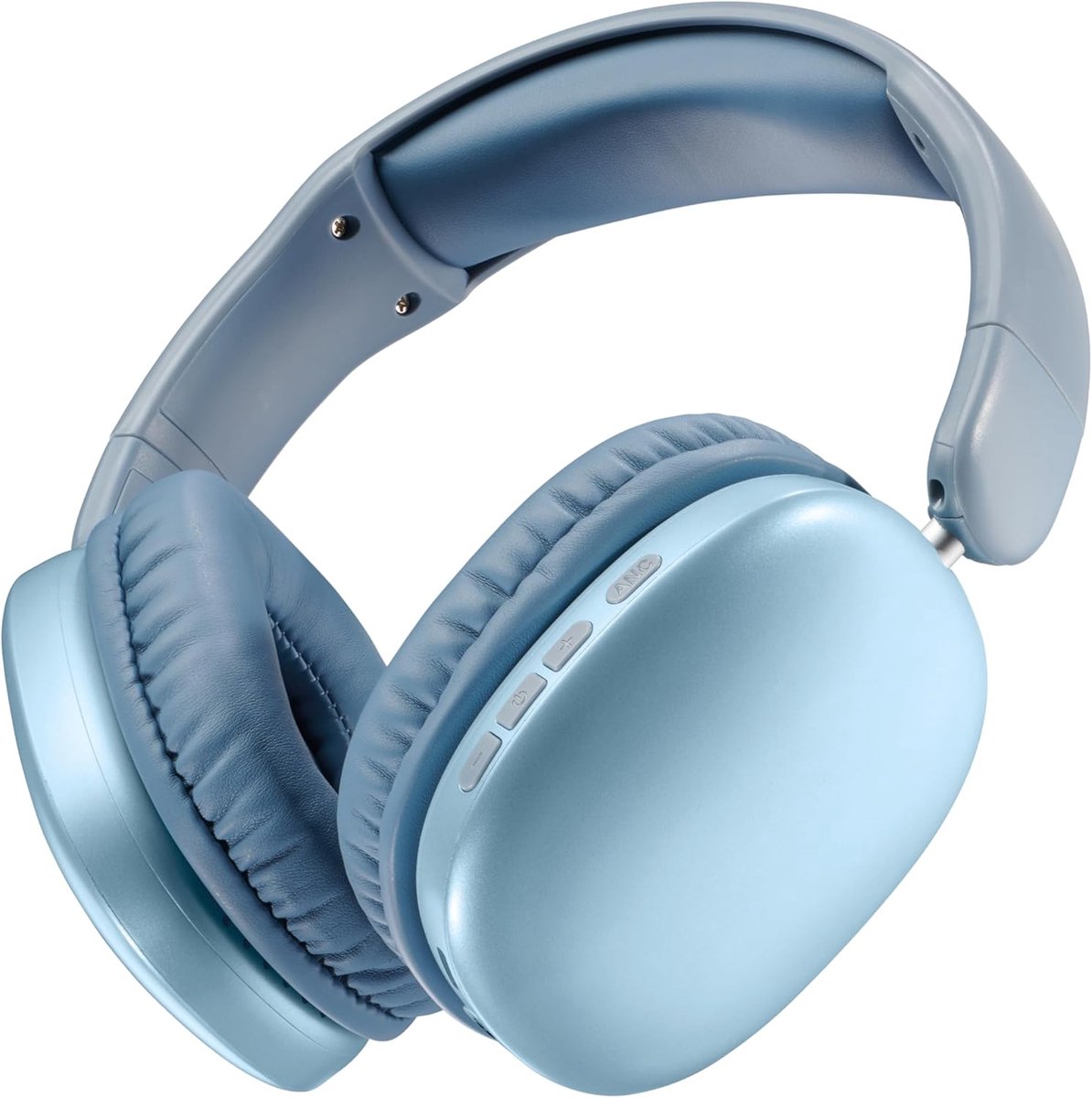 Thijox - Draadloze Over-Ear Hoofdtelefoon met Actieve Ruisonderdrukking, 35 uur Playtime, USB-C Opladen, Kristalhelder Geluid, Blauw, Ideaal voor Thui