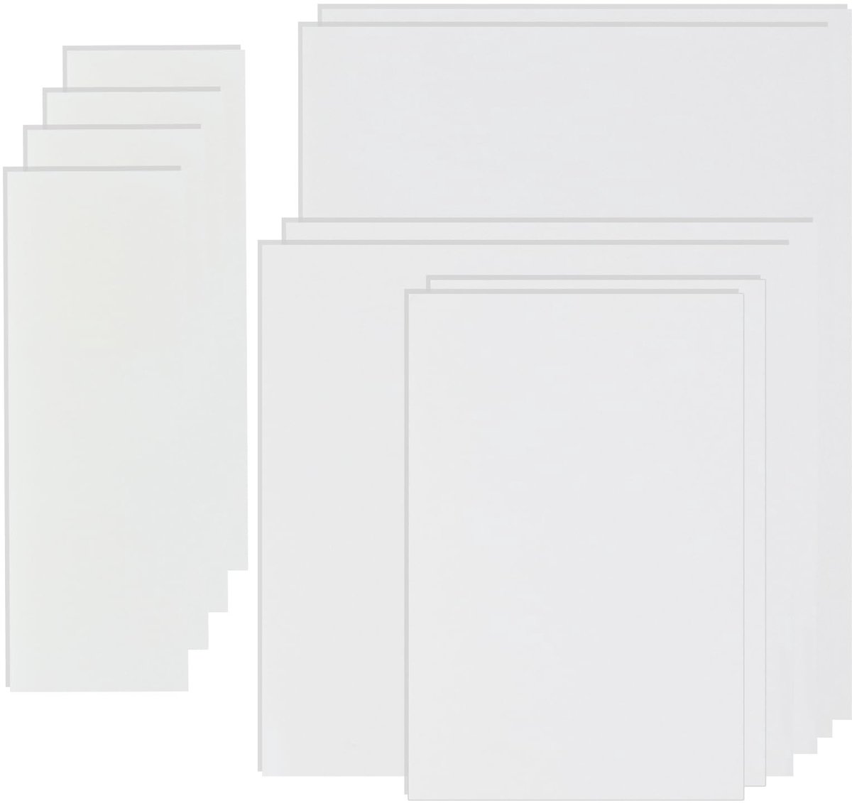 Dailygoods- Zelfklevende Notities 500 Stuks - Transparant - Waterdicht - Herbruikbaar - 4 Maten - Hoogwaardig PET-Materiaal - Plaknotities