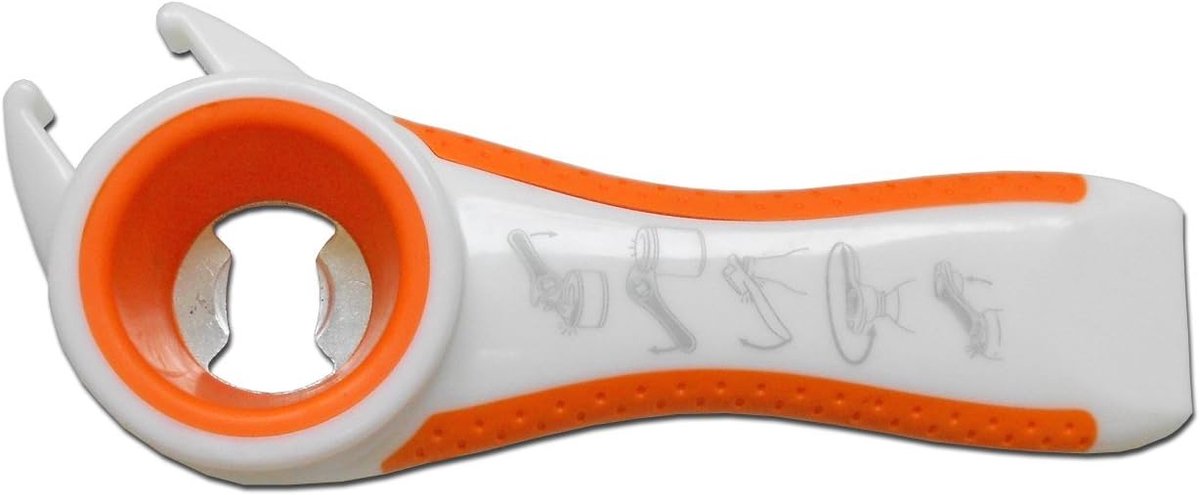 Thijox - 5-in-1 Universele Blikopener voor Glazen Boxen, Rvs, Perfect voor Keuken, Feest, Camping, Makkelijk in Gebruik