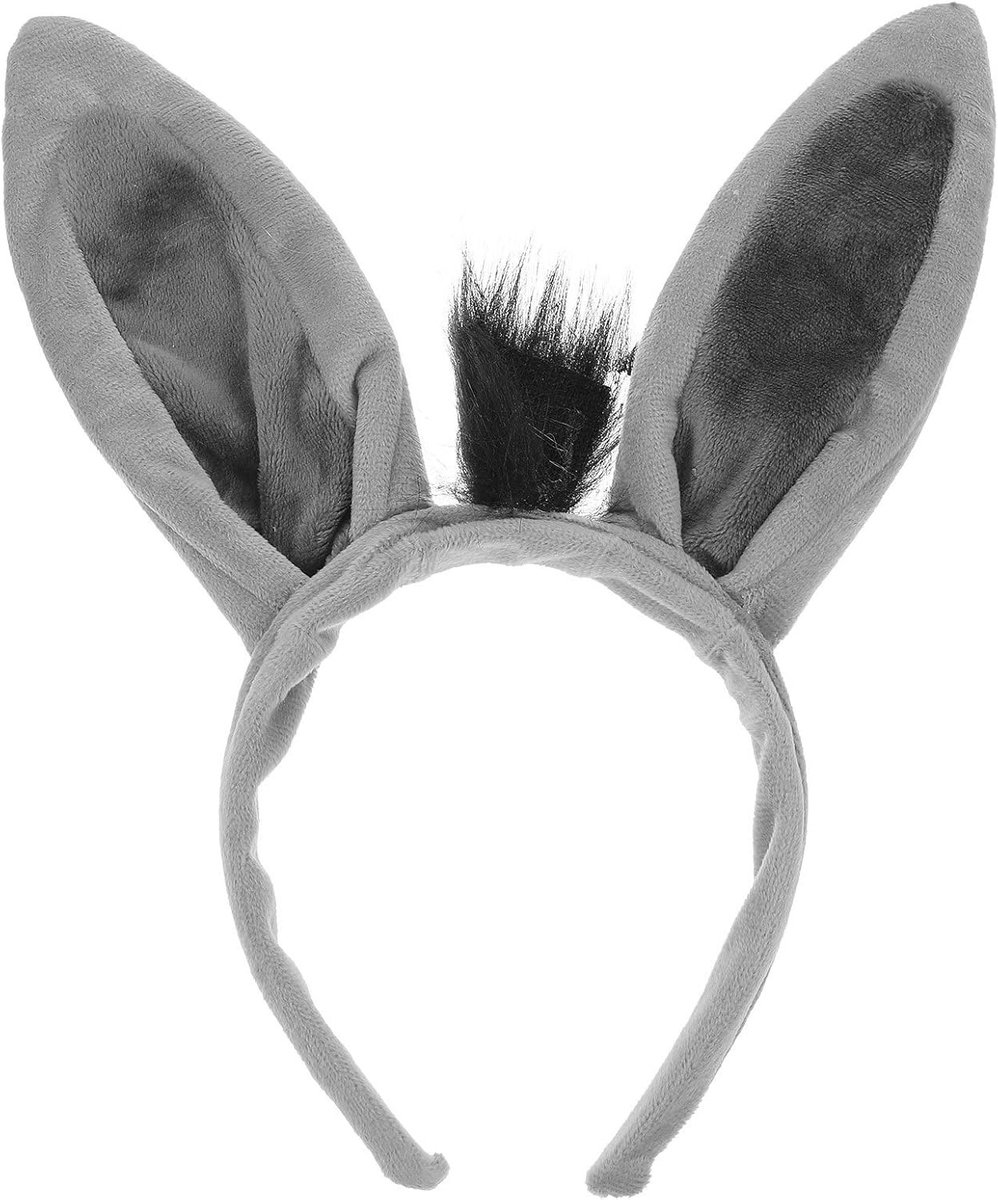 Schattige Donkey Ears Haarband: Comfortabele Dierenaccessoire voor Volwassenen en Kinderen, Ideaal voor Halloween en Cosplay, Leuk en Zacht