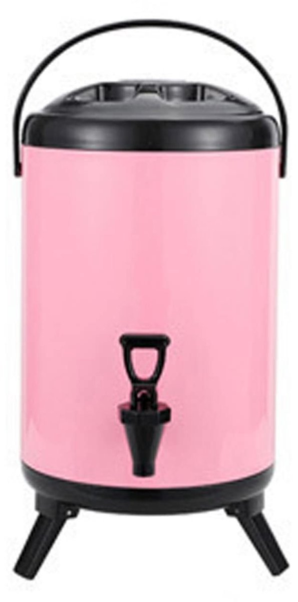 Dailygoods- Drankdispenser 8 Liter - Geïsoleerde Drankdispenser - Roestvrijstalen Drankdispenser met Kraan - Dubbele Isolatie - Voor Warme/Koude Dranken - Drankemmer