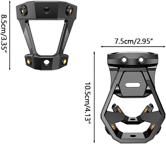 SnelShoppen - Expandable Bottle Cage Fleshouder voor Racefiets en Motorfiets, Multifunctionele Fleshouder, Geschikt voor Triathlon, Zwart — afbeelding 3