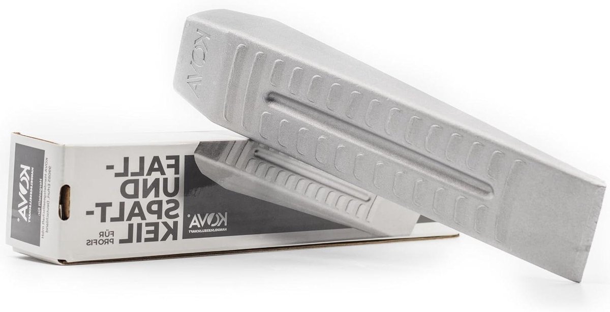 Kloofwig Aluminium - Hout Splijten - Veilig Hout Klaven - Speciaal Aluminium - 500 Gram - Aluminiumkleur