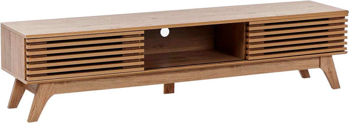 TOLEDO - TV-meubel - Bruin - 180 x 40 cm - Vezelplaat