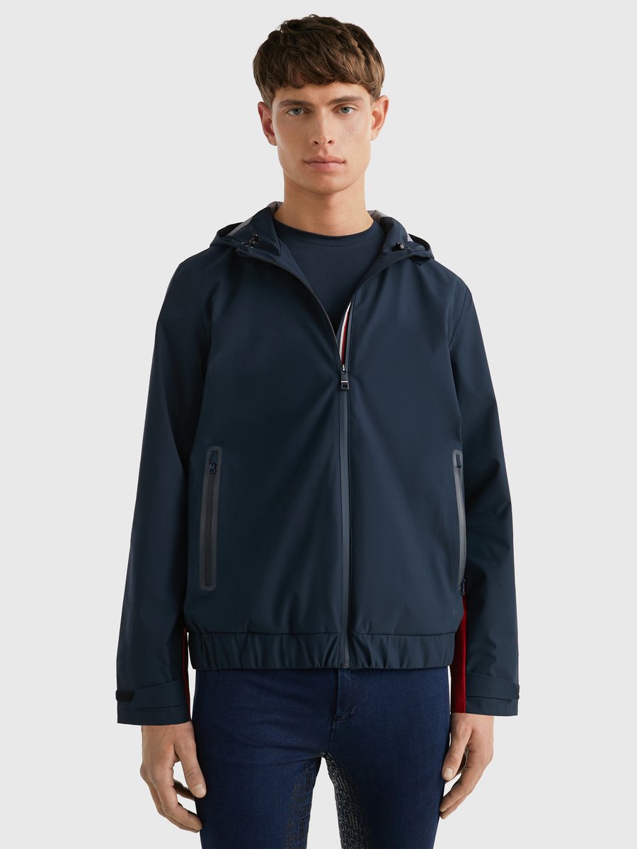 Tommy Hilfiger SS'23 Heren Waterproof Bomberjas-Desert Sky-S