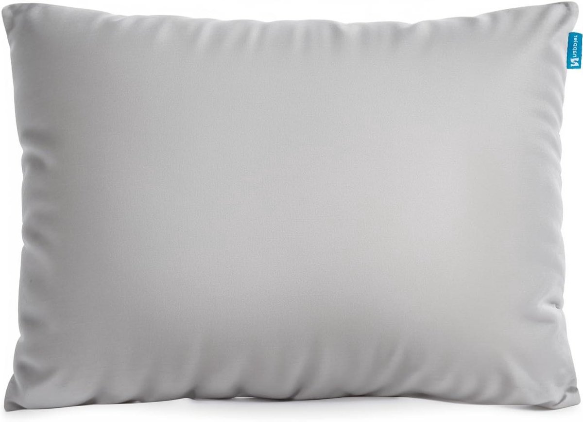 Reiskussen - Kampeer kussen - Comfortabel reizen - Samendrukbaar traagschuim - 48 cm - Grijs