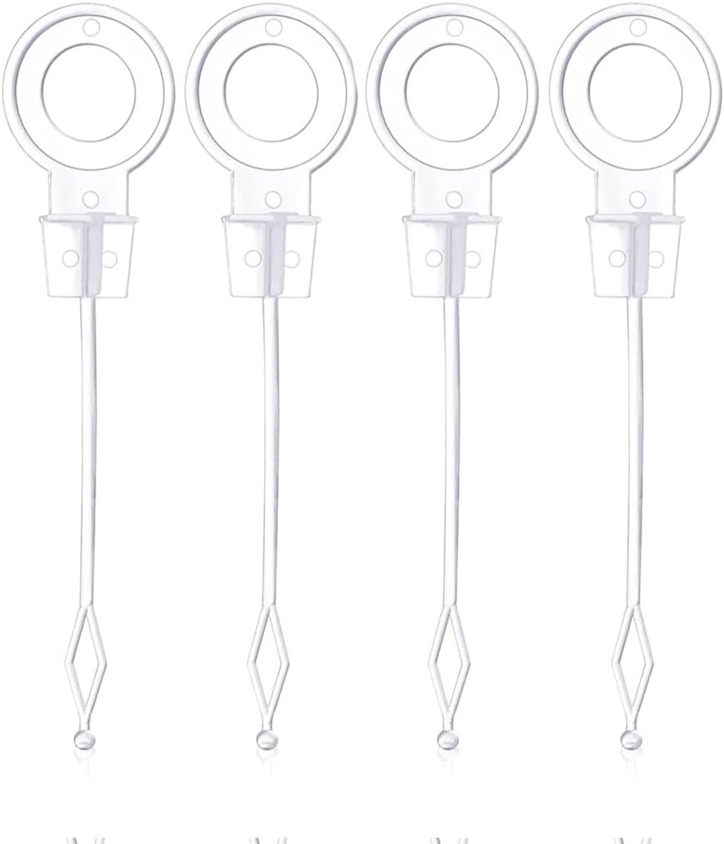 Universele Afvoeropeningen voor Koelkast en Vriezer - 4 Stuks Plastic Afvoeraccessoires (9.5cm, Wit) voor Efficiënte Waterafvoer