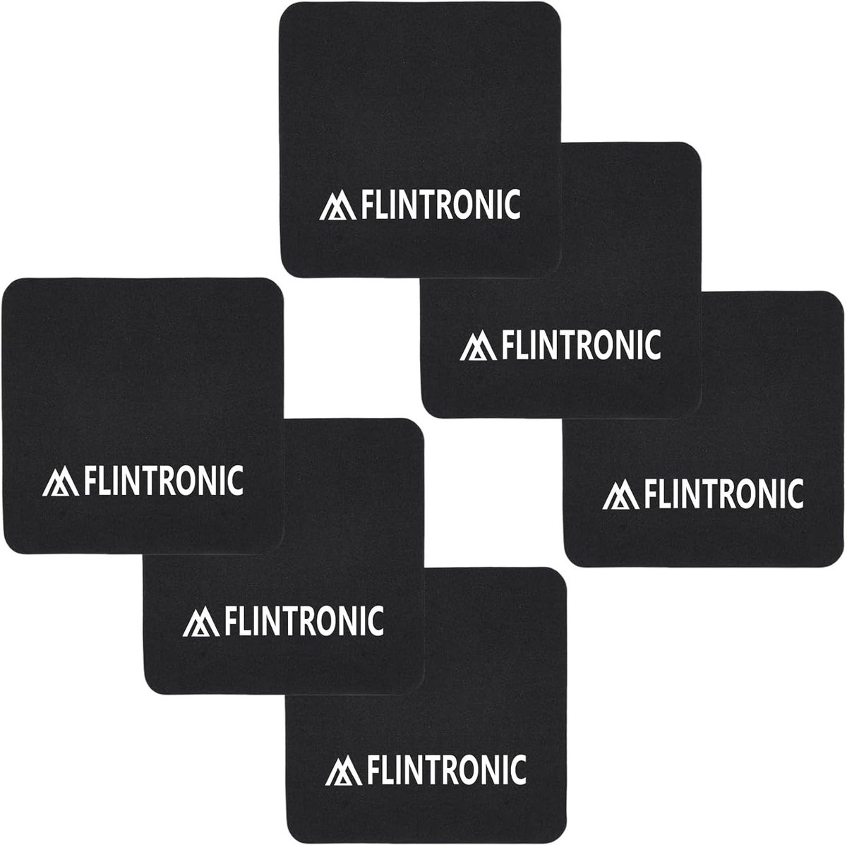 Neopreen Trainingspads voor Gewichtheffen, Bodybuilding en Fitness - 6 Stuks met Handvatten voor Volwassenen, Unisex, Zwart