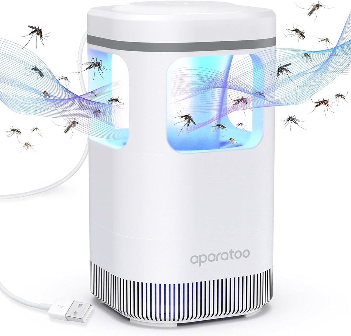 SnelShoppen - Elektrische Muggenlamp USB, Draagbare Anti-Muggendoder voor Binnen en Buiten, Insectenverdelger voor Thuis, Slaapkamer, Keuken, Camping,