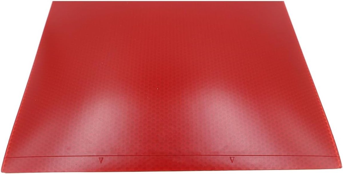 Verbeterde tafeltennisknuppel met rubberen pad voor optimale balrotatie en duurzaamheid, vervangend accessoire voor tafeltennisplezier (rood)